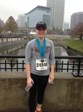 Today's Richmond Marathon 8K - the rain couldn't stop her