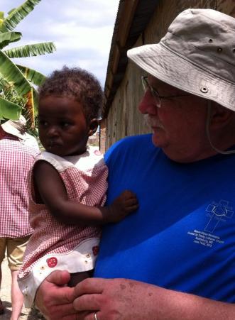 My dad working at their orphanage in Haiti - I think they're hooked!